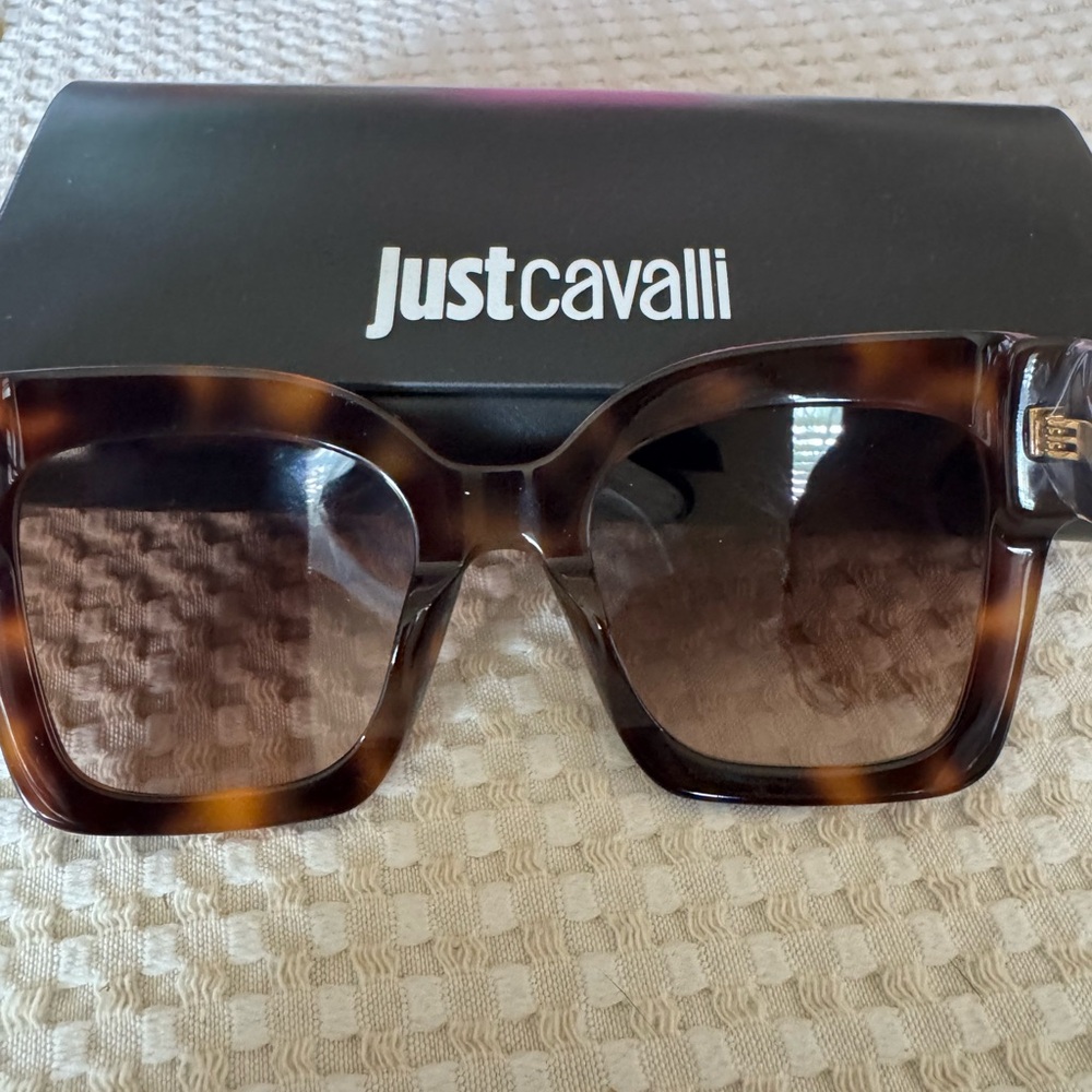 Just Cavalli Brown Tortoise Sunglasses
